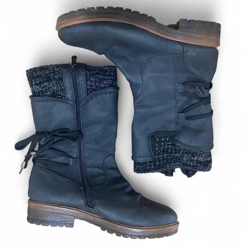 Rieker Black faux leather Boots